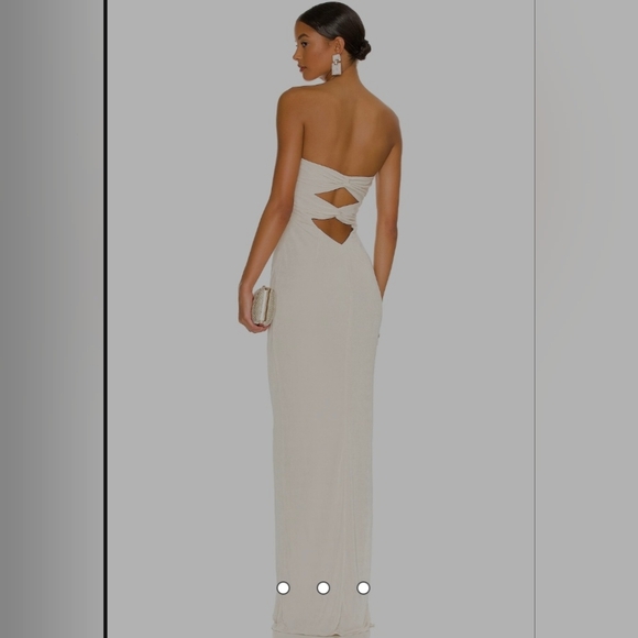 NWT Katie May Sway Gown in Champagne - Picture 2 of 6